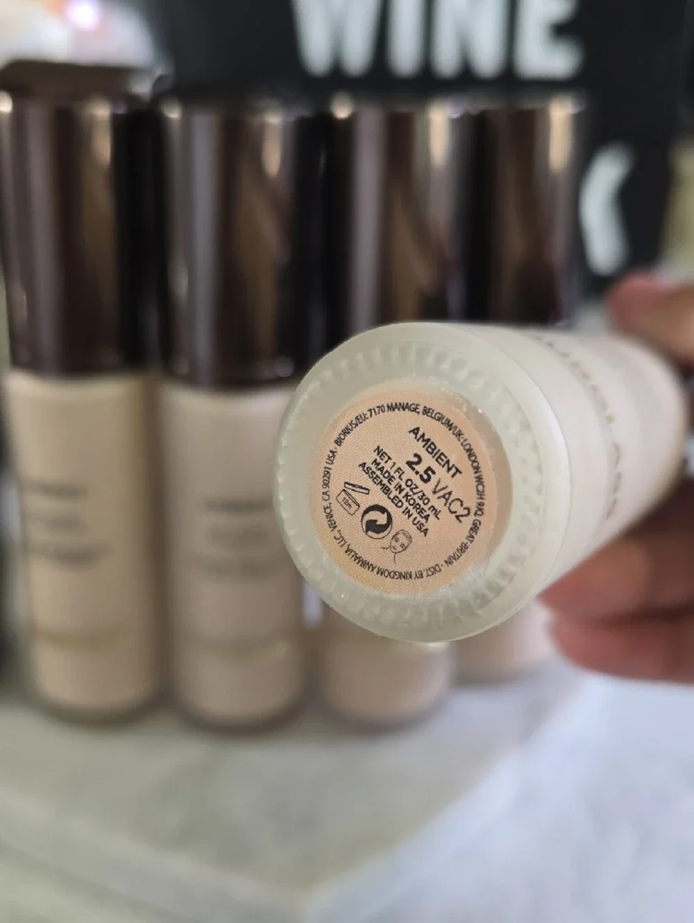 Hourglass Ambient Soft Glow Foundation Trio in Light to Fair Cream Shades
